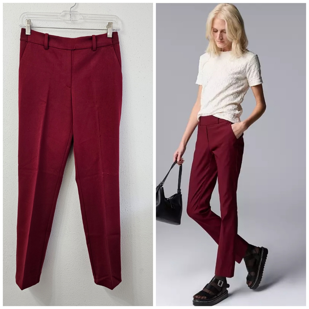 NWT H&M Berry Pull-On Pant Size 4